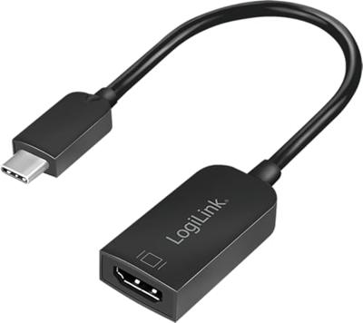LogiLink UA0236A HDMI Adapter [1x USB 3.2 Gen 2 stekker C (USB 3.1) - 1x HDMI-bus] Wit 14.00 cm