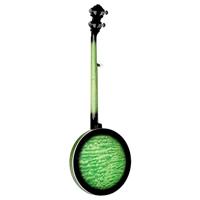 Ortega Falcon Series 5-string Banjo Transparent Green elektrisch-akoestische banjo met gigbag - thumbnail