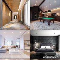 Set van 3 Mesa LED inbouwspots - GU10 4 Watt 345 Lumen - 6500K Daglicht wit - Dimbaar - verzonken - Rond - Kantelbaar - IP20 Voor binnen - RVS - thumbnail