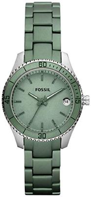 Horlogeband Fossil ES3047 Aluminium Groen 14mm