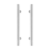 Intersteel Deurgrepen set T-vorm 300x80mm geborsteld RVS - thumbnail