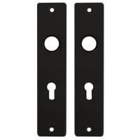 AMI Kortschild 180x41 PC55 - alu/zwart - thumbnail