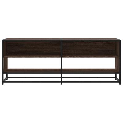 Tv-meubel 180x40x46 cm bewerkt hout bruin eikenkleurig - thumbnail