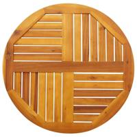 Tafelblad rond 70x2 cm massief acaciahout - thumbnail