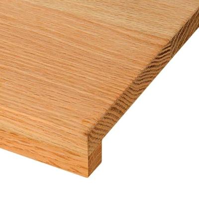 Traptreden 2 st 100x25x2 cm massief eikenhout lichtbruin - thumbnail