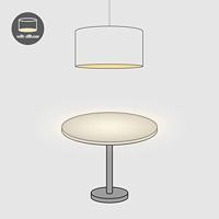 Home sweet home diffuser rond dicht - v. lampenkap Ø 25 cm - wit - thumbnail