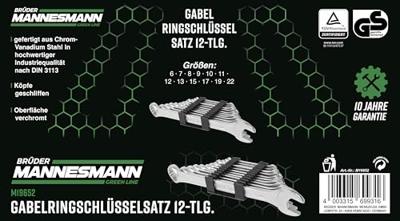 Steekringsleutelset 12-delig Mannesmann 19652 - thumbnail