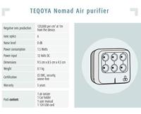 TEQOYA Nomad auto-luchtreiniger - Vergezelt u overal en zorgt voor schone lucht - thumbnail