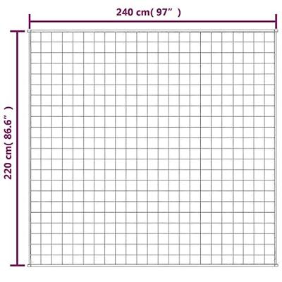 Verzwaringsdeken 220x240 cm 15 kg stof lichtcrmekleurig