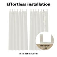 Voile Gordijn met gordijnen 2 pcs Crème 260 x 140 cm Polyester - thumbnail