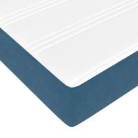 Bedframe met matras Blauw 90 x 200 cm Stof - thumbnail
