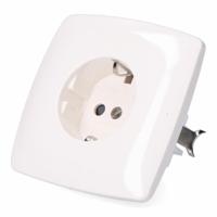 Plug-in basis F-line Wit 16 A Schuko - thumbnail