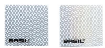 Basil kratklikker - high reflective - 2 stuks - zilver Basil kratklikker - high reflective - 2 stuks - zilver