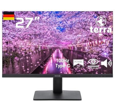 Terra 2748W LCD-monitor Energielabel E (A - G) 68.6 cm (27 inch) 1920 x 1080 Pixel 16:9 5 ms HDMI, DisplayPort, USB-C, Hoofdtelefoonaansluiting IPS LCD