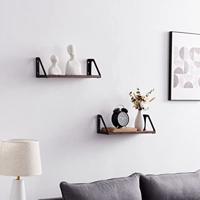 ACAZA Wandplank Vintage bruin - 2 st. - thumbnail