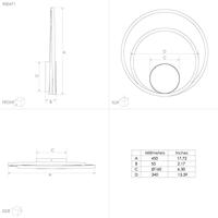 Eglo Design led plafondlampRuotale Ø 45cm - 900471 - thumbnail