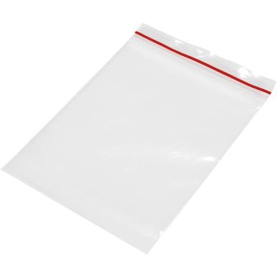 Hersluitbare zak zonder etiketstrook (b x h) 80 mm x 120 mm Transparant Polyethyleen 1 stuk(s)