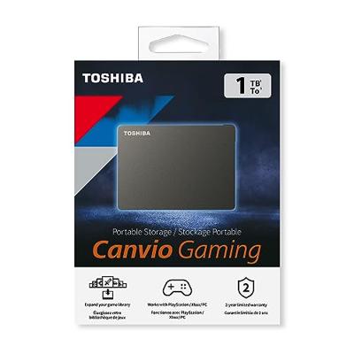 Toshiba Canvio Gaming 1 TB Externe harde schijf (2,5 inch) USB-A 3.2 Gen 1 Zwart HDTX110EK3AA Toshiba Canvio Gaming 1 TB Externe harde schijf (2,5 inch) USB-A 3.2 Gen 1 Zwart HDTX110EK3AA