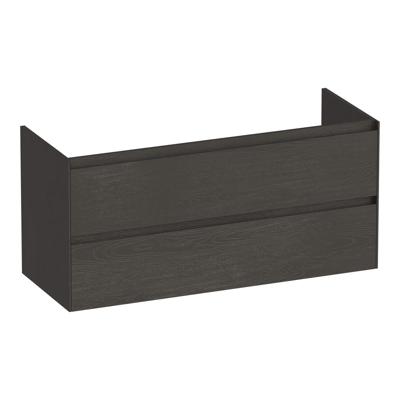Brauer Inspire - Onderkast - 120 cm - met 2 Softclose Lades Greeploos en 2 Sifon Uitsparingen - Timber Anthracite