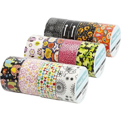 Creativ Company Duck tape, met patroon, b: 48 mm, diverse kleuren, 12x5 m/ 1 doos - thumbnail