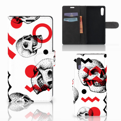 Telefoonhoesje met Naam Sony Xperia XZ | Sony Xperia XZs Skull Red Telefoonhoesje met Naam Sony Xperia XZ | Sony Xperia XZs Skull Red