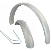 Stel spatborden 24" alu cpl. ATB zilver - thumbnail