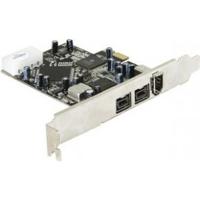 Delock 89153 PCI Express x1-kaart > 2 x externe FireWire B + 1 x externe FireWire A - thumbnail