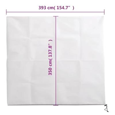 VidaXL Plantenhoes met ritssluiting 70 g/m² 3,93x3,5 m