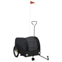 Fietstrailer 45 kg ijzer zwart - thumbnail