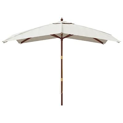 Parasol met houten paal 300x300x273 cm zandkleurig
