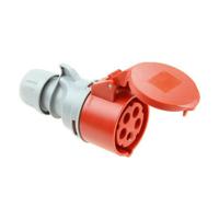 Plug-in base Solera 903154a CETAC Met deksel Rood IP44 32 A 400 V Lucht - thumbnail