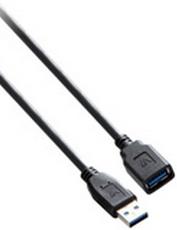 USB-kabel V7 V7E2USB3EXT-1.8M USB A Zwart