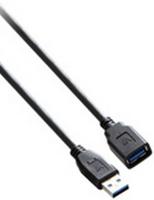 USB-kabel V7 V7E2USB3EXT-1.8M USB A Zwart - thumbnail