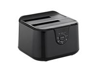 Conceptronic DONN12B basisstation voor opslagstations USB 3.2 Gen 1 (3.1 Gen 1) Type-B Zwart - thumbnail