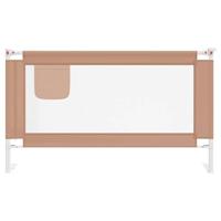 VidaXL Bedhekje peuter 140x25 cm stof taupe - thumbnail