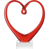 Leonardo Sculptuur hart rood 23 cm - thumbnail