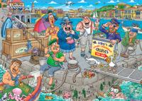 Jumbo Wasgij original 47 legpuzzel - de boot in! - 1000st. - thumbnail