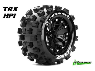 Louise MT-MCROSS banden op 2.8" Velgen Zwart - 1/2" Offset - Hex 12mm Louise MT-MCROSS banden op 2.8" Velgen Zwart - 1/2" Offset - Hex 12mm