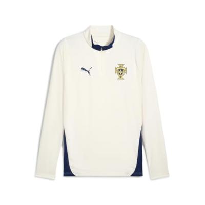 PUMA Portugal Trainingstrui 1/4-Zip 2025-2026 Gebroken Wit Donkerblauw PUMA Portugal Trainingstrui 1/4-Zip 2025-2026 Gebroken Wit Donkerblauw