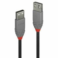 LINDY 36705 5 m USB 2.0 type A verlengkabel, antraciet - thumbnail