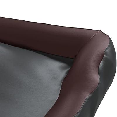 VidaXL Hondenmand 80x68x23 cm kunstleer zwart en bruin VidaXL Hondenmand 80x68x23 cm kunstleer zwart en bruin