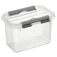 Sunware Q-line box 0,8 liter transp/metaal - thumbnail