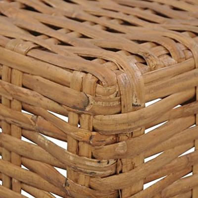 Salontafel 47x47x28 cm natuurlijk rattan