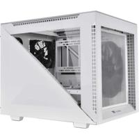 Thermaltake Divider 200 TG Snow Micro-tower PC-behuizing Wit 2 voorgeïnstalleerde ventilators, Zijvenster, Stoffilter - thumbnail