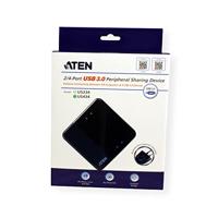Aten US434-AT USB 3.0 randapparatuurschakelaar met 4 poorten, zwart - thumbnail