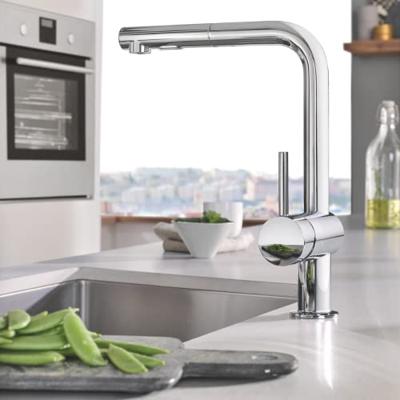 GROHE Minta Keukenkraan - hoog - uittrekbare l uitloop - 2 straalsoorten - chroom 30274000 - thumbnail
