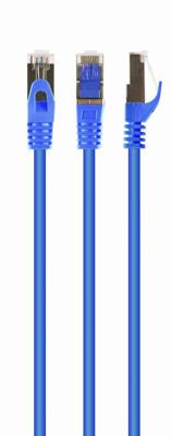 S/FTP Cat6A patchkabel LSZH, blauw 0.5 meter