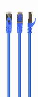 S/FTP Cat6A patchkabel LSZH, blauw 0.5 meter - thumbnail