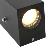 Steinhauer Buitenlamp Logan vierkant incl. LED dag nacht sensor zwart - thumbnail