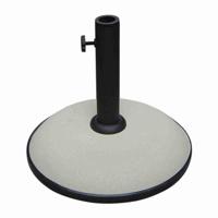 Marbueno Parasol Rond Beton 36x29,5 cm 11KG Wit Tuin, Zwembad en Terras 10445 - thumbnail